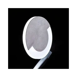 Applique LED escalier Rond 70mm 1,3W AC220-240V Acier inoxydable SOLA - Blanc Chaud 3000K
