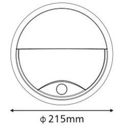 Applique Led Extérieure Avec Détecteur De Mouvement hublot sensor 14W 650lm blanc neutre 4000k IP54