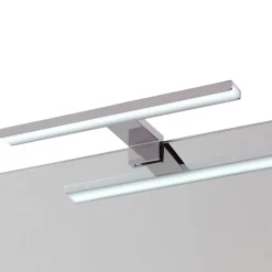 Applique LED GUE 10W, 30 cm, finition chrome brillant, 6000 K, en aluminium Kibath