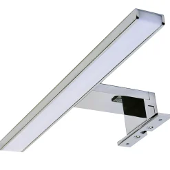 Applique LED GUE 10W, 30 cm, finition chrome brillant, 6000 K, en aluminium Kibath
