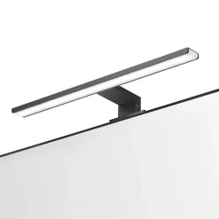 Applique LED GUE 12W, 45 cm, finition noir mat, 6000 K, en aluminium Kibath