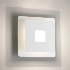 Applique Led intégrée carrée blanche - Fischer & Honsel - Hennes