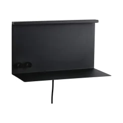 Applique LED Jarina USB C 3000K 400lm / 160lm 230V 4,5W / 1,6W gradable Noir mat