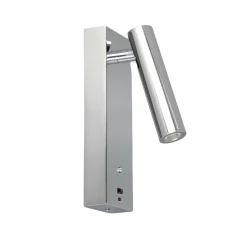 Applique LED liseuse chromée port USB et variateur intégrée - Tofino