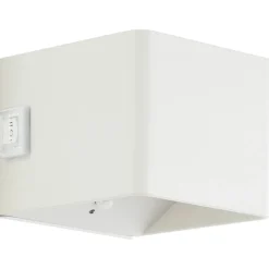 Applique LED magnétique d'extérieur à détecteur de mouvement rechargeable Iseo blanc IP44 300lm 4W Brilliant