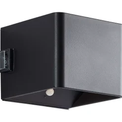 Applique LED magnétique d'extérieur à détecteur de mouvement rechargeable Iseo noir IP44 300lm 4W Brilliant