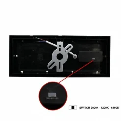 Applique LED Murale Extérieure Noire 24W Température de Lumière Variable - 3000K/4000K/6000K - SILAMP