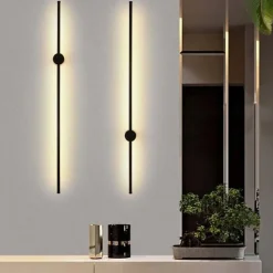 Applique Led murale intérieure métal noire - Optonica