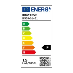 Applique LED murale ronde Braytron 15W 1450lm 3en1 Noir IP65
