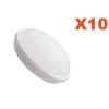 Applique LED Murale 20W Blanche Ronde IP65 (Pack de 10) - Blanc Froid 6000K - 8000K - SILAMP