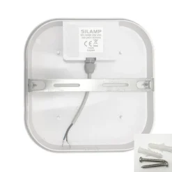 Applique LED Murale 20W Blanche Carré IP65 (Pack de 5) - Blanc Froid 6000K - 8000K - SILAMP