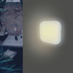 Applique LED Murale 20W Blanche Carré IP65 - Blanc Froid 6000K - 8000K - SILAMP