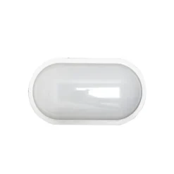 Applique LED Murale 20W Blanche Ovale IP65 (Pack de 5) - Blanc Froid 6000K - 8000K - SILAMP