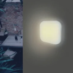 Applique LED Murale 20W Blanche Carré IP65 (Pack de 10) - Blanc Froid 6000K - 8000K - SILAMP