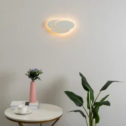 Applique LED ovale blanche - Triple Lunar
