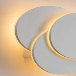 Applique LED ovale blanche - Triple Lunar