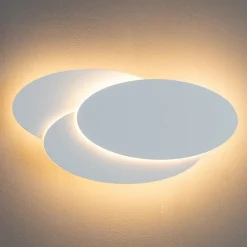 Applique LED ovale blanche - Triple Lunar