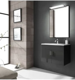 Applique LED pour miroir de salle de bain - Lumière blanche froide (5300K) - 14 x 1.2 x 30cm - Luna Model