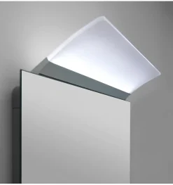 Applique LED pour miroir de salle de bain avec prise - Lumière blanche neutre (4000K) - 12.9 x 7.3 x 50cm - Modèle Apollo