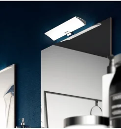 Applique LED pour miroir de salle de bain - Lumière blanche froide (5700K) - 30cm - Modèle Leo