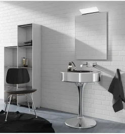Applique LED pour miroir de salle de bain - Lumière blanche froide (5700K) - 12.9 x 7.3 x 16cm - Modèle Apollo