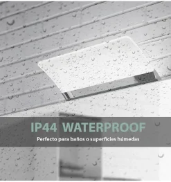 Applique LED pour miroir de salle de bain - Lumière blanche froide (5700K) - 12.9 x 7.3 x 16cm - Modèle Apollo