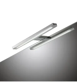 Applique LED pour miroir de salle de bain avec prise - Lumière blanche neutre (4000K) - 28cm - Pegasus Model