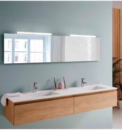 Applique LED pour miroir de salle de bain - Lumière blanche froide (5700K) - 50cm - Modèle Astra