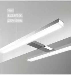 Applique LED pour miroir de salle de bain - Lumière blanche froide (5700K) - 11.2 x 4 x 15cm - Star Model