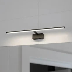 Applique LED pour salle de bain au-dessus du miroir 12W, 850 lm, 4200K, IP45, noir, KANARYA-12