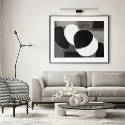 Applique LED pour salle de bain au-dessus du miroir 12W, 850 lm, 4200K, IP45, noir, KANARYA-12