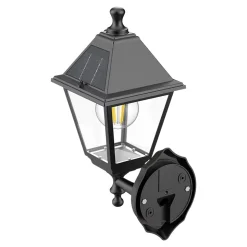 Applique LED solaire extérieur noire 500 lm IP44 détecteur de mouvement, GoodHome Varennes