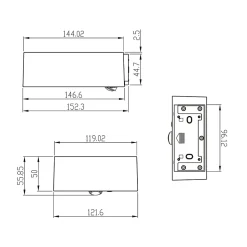 Applique LED solaire IP65 1000 lm avec capteur de présence et de crépuscule - 4000K - Allumage automatique au passage