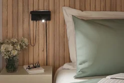 Applique LED 3-Step-Dim Jerik USB C 3000K 160lm 230V 2,4W gradable Noir mat