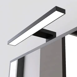 Applique LED URBAN 8W, 30 cm, finition noir mat, 4000 K, en ABS Kibath