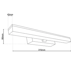 Applique LED 'Vareta' l:31,5cm