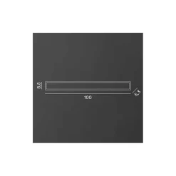 Applique LED WALLY en aluminium 22W 3000K Perenz 100 cm Blanc