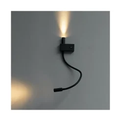 Applique liseuse double lumière épurée noire - Nanda