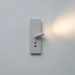 Applique liseuse LED double interrupteur et recharge USB - Hasta