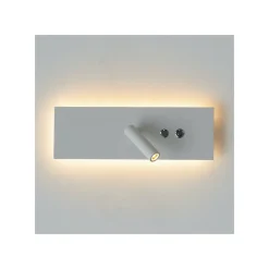 Applique liseuse LED double interrupteur et recharge USB - Hasta