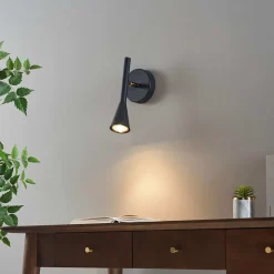 Applique liseuse noire orientable au design moderne - Holen