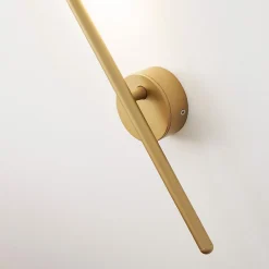 Applique longiligne dorée lumière LED - Mandal