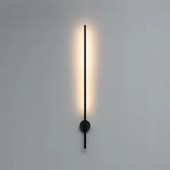 Applique longiligne noire lumière indirecte LED - Mandal