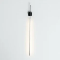 Applique longiligne noire lumière indirecte LED - Mandal