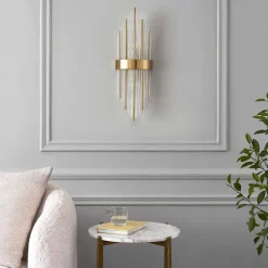 Applique luxueuse en verre et métal look art déco - Dania