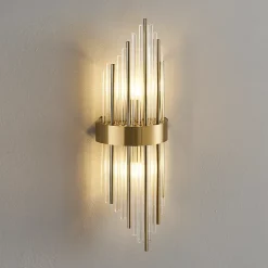 Applique luxueuse en verre et métal look art déco - Dania