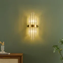 Applique luxueuse en verre et métal look art déco - Dania