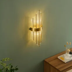 Applique luxueuse en verre et métal look art déco - Dania