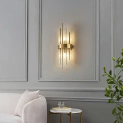 Applique luxueuse en verre et métal look art déco - Dania