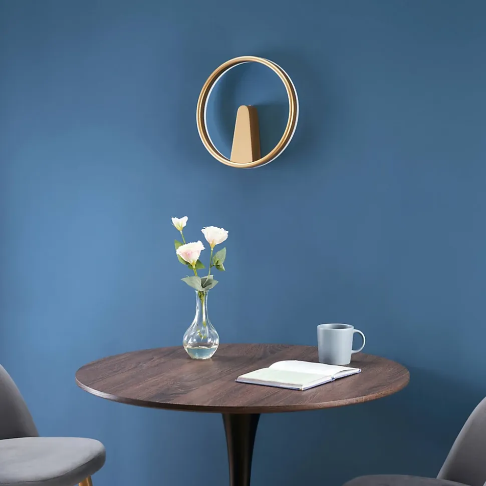 Applique minimaliste cercle LED doré - Scott